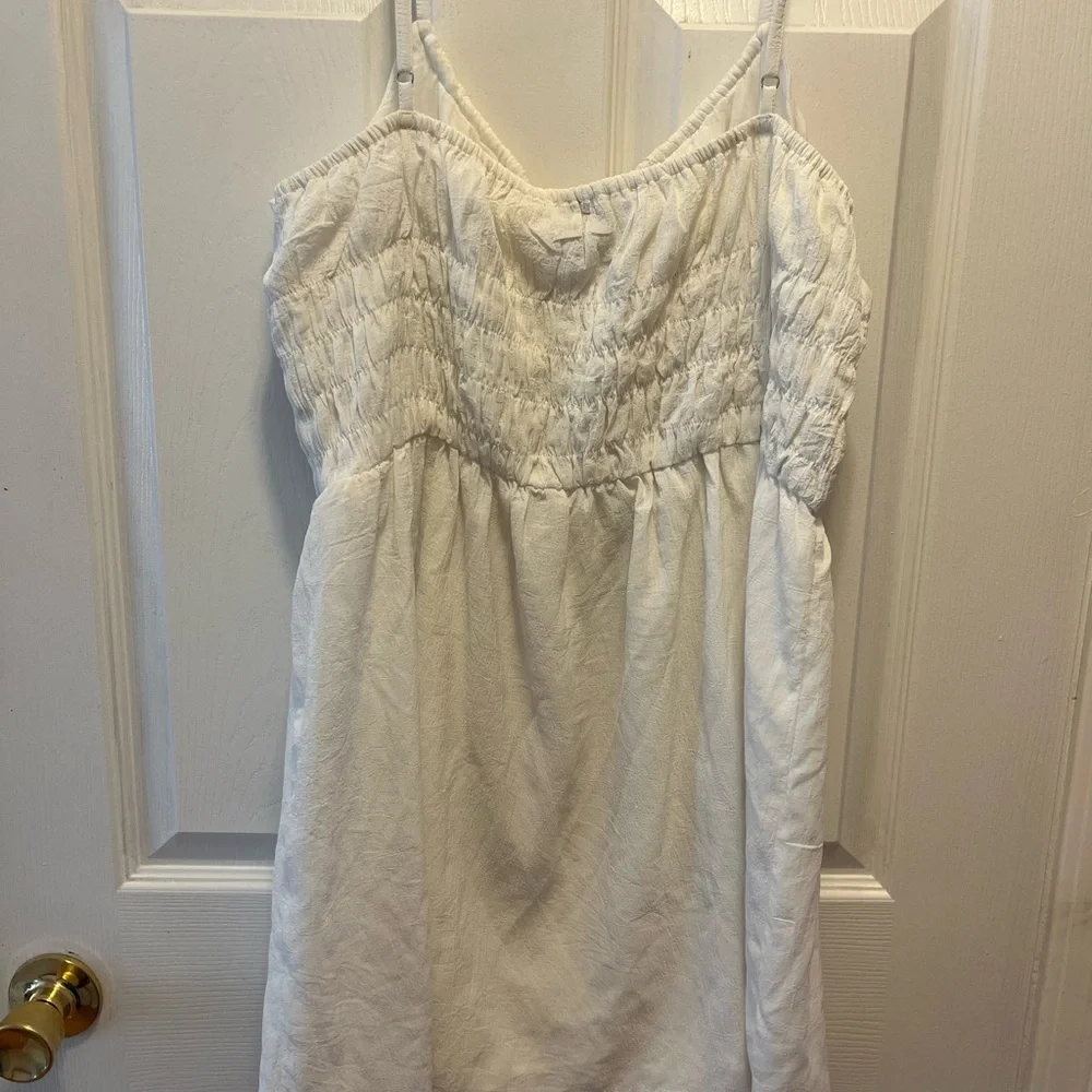 NWT White Boho Mini Dress Size 12 - Picture 8 of 13
